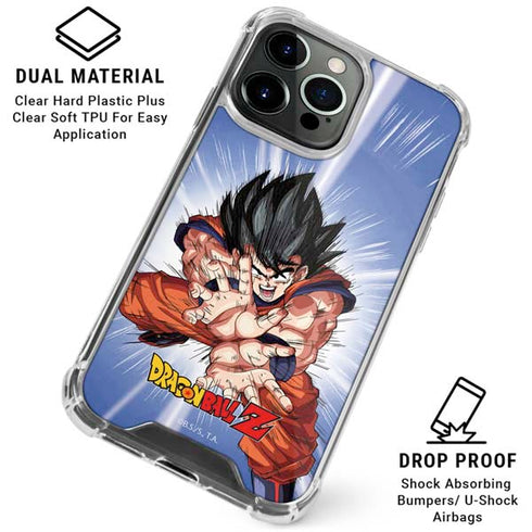 Dragon Ball Z Goku Kamehameha Blast iPhone 15 Pro Clear Case