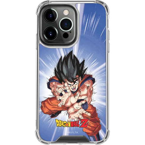 Dragon Ball Z Goku Kamehameha Blast iPhone 15 Pro Max Clear Case