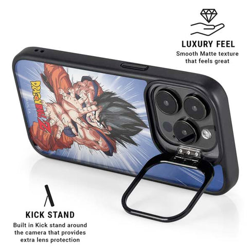 Dragon Ball Z Goku Kamehameha Blast iPhone 15 Pro Max Kickstand Case