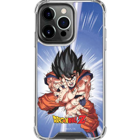 Dragon Ball Z Goku Kamehameha Blast iPhone 16 Pro Max Clear Case