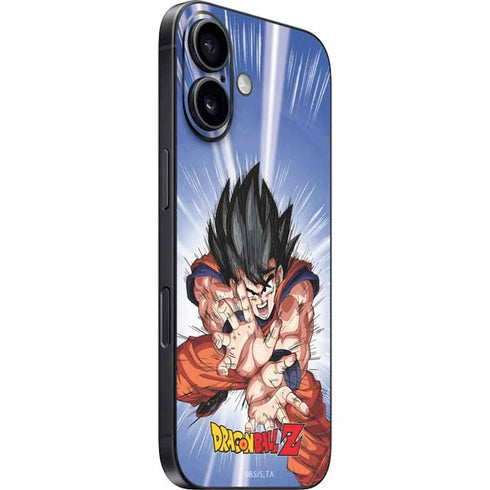 Dragon Ball Z Goku Kamehameha Blast iPhone 16 Skin