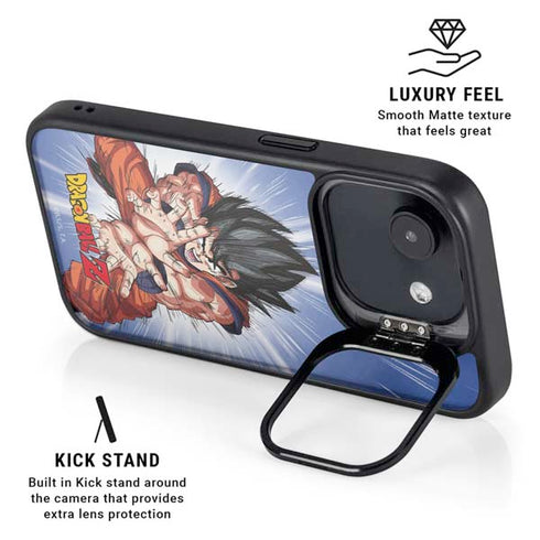 Dragon Ball Z Goku Kamehameha Blast iPhone 16e Kickstand Case