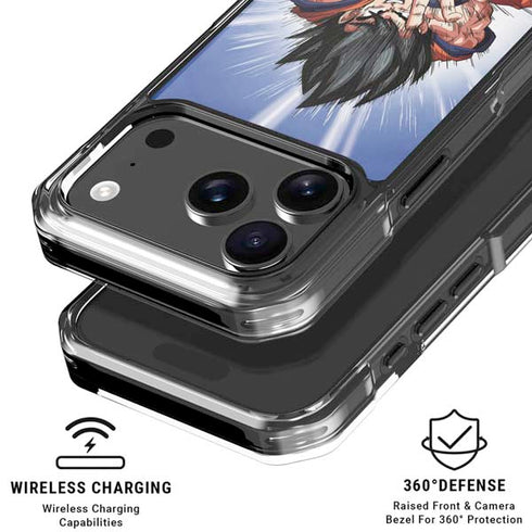 Dragon Ball Z Goku Kamehameha Blast iPhone 17 Pro Clear Case