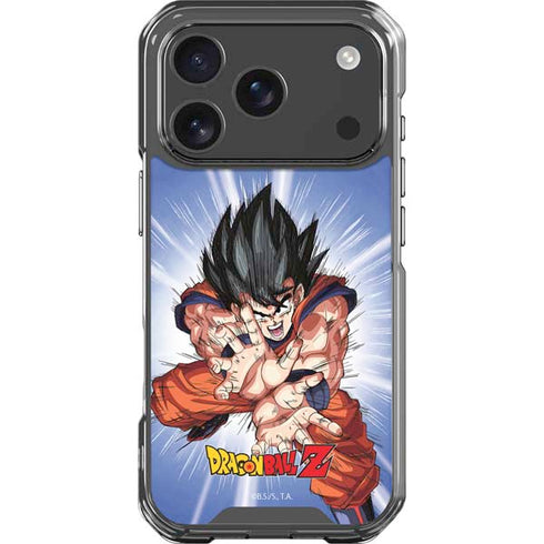 Dragon Ball Z Goku Kamehameha Blast iPhone 18 Pro Clear Case