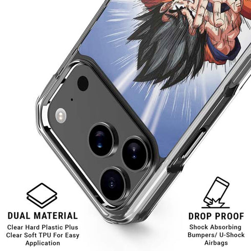 Dragon Ball Z Goku Kamehameha Blast iPhone 18 Pro Clear Case