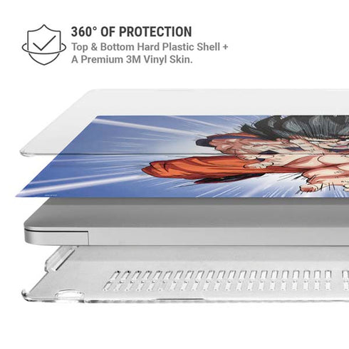 Dragon Ball Z Goku Kamehameha Blast MacBook Pro 14in (2021-24) Case plus Skin