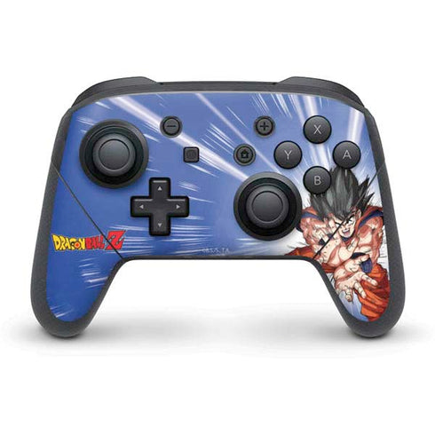 Dragon Ball Z Goku Kamehameha Blast Nintendo Switch Pro Controller Skin