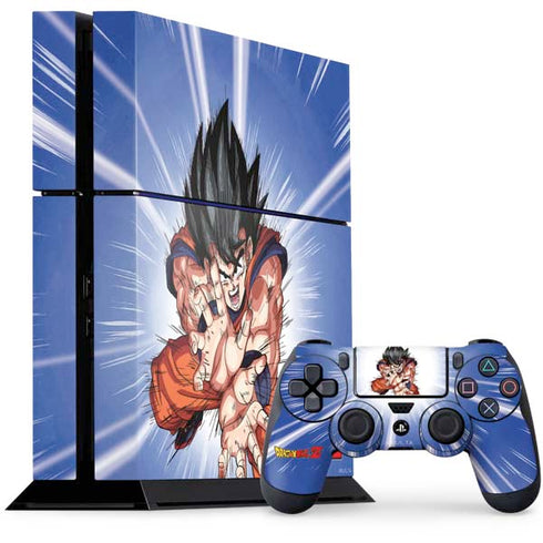 Dragon Ball Z Goku Kamehameha Blast PS4 Console and Controller Bundle Skin