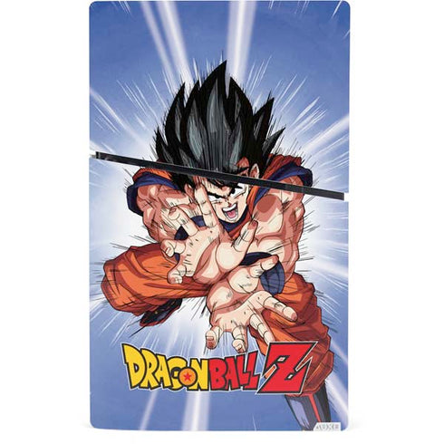 Dragon Ball Z Goku Kamehameha Blast PS5 Slim Digital Edition Console Skin