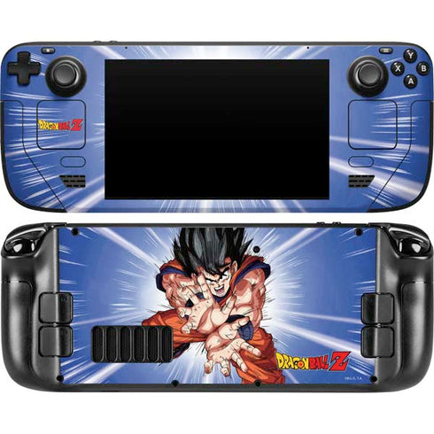 Dragon Ball Z Goku Kamehameha Blast Steam Deck Handheld Gaming Computer Skin