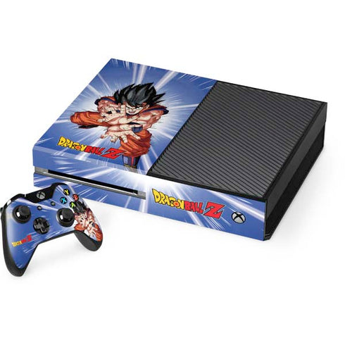 Dragon Ball Z Goku Kamehameha Blast Xbox One Console and Controller Bundle Skin