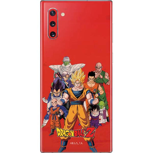 Dragon Ball Z Group Galaxy Note 10 Skin