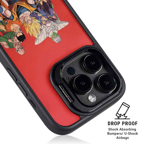 Dragon Ball Z Group iPhone 14 Pro Kickstand Case
