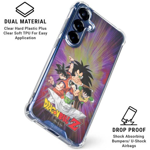 Dragon Ball Z Saiyan Saga Galaxy S25 Plus Clear Case