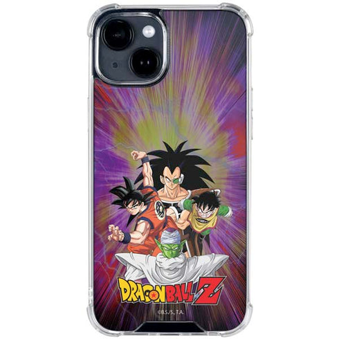 Dragon Ball Z Saiyan Saga iPhone 14 Plus Clear Case