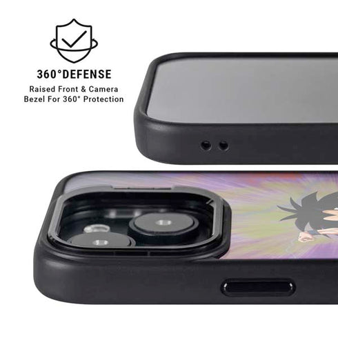 Dragon Ball Z Saiyan Saga iPhone 14 Plus Kickstand Case