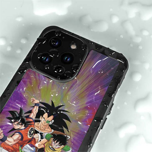 Dragon Ball Z Saiyan Saga iPhone 14 Pro Max Waterproof Case