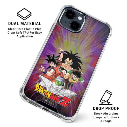 Dragon Ball Z Saiyan Saga iPhone 15 Clear Case