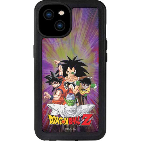 Dragon Ball Z Saiyan Saga iPhone 15 Plus Waterproof Case