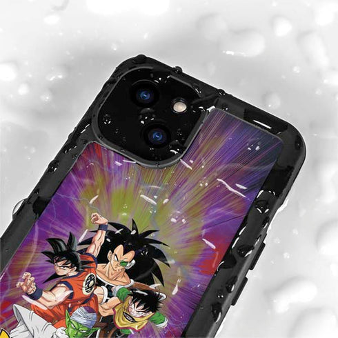 Dragon Ball Z Saiyan Saga iPhone 15 Plus Waterproof Case