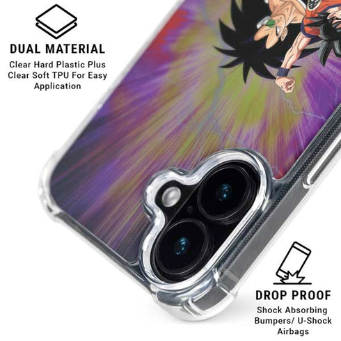 Dragon Ball Z Saiyan Saga iPhone 16 Clear Case