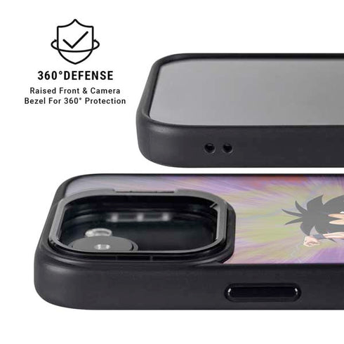 Dragon Ball Z Saiyan Saga iPhone 16e Kickstand Case