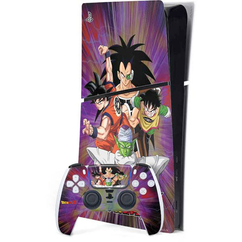 Dragon Ball Z Saiyan Saga PS5 Slim Digital Edition Bundle Skin