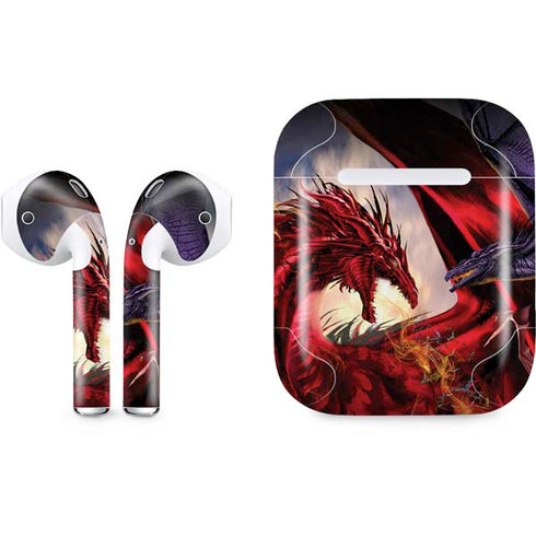 Dragon Battle by Ruth Thompson Apple AirPods Skin