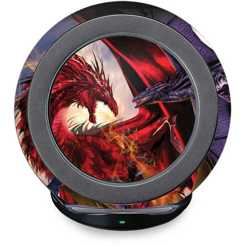 Dragon Battle by Ruth Thompson Fast Charge Wireless Charging Stand Skin