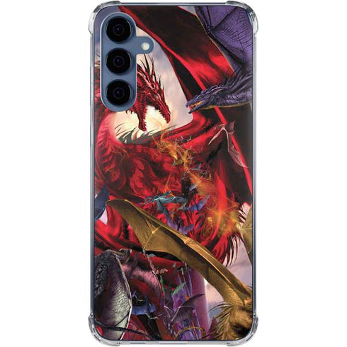 Dragon Battle by Ruth Thompson Galaxy A35 5G Clear Case