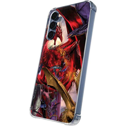Dragon Battle by Ruth Thompson Galaxy A55 5G Clear Case