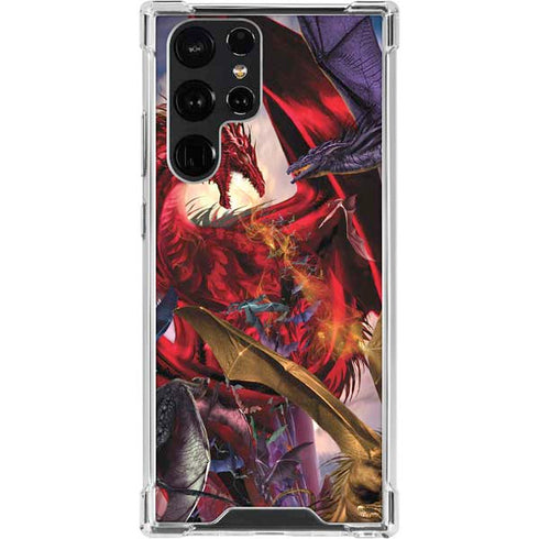 Dragon Battle by Ruth Thompson Galaxy S23 Ultra Clear Case