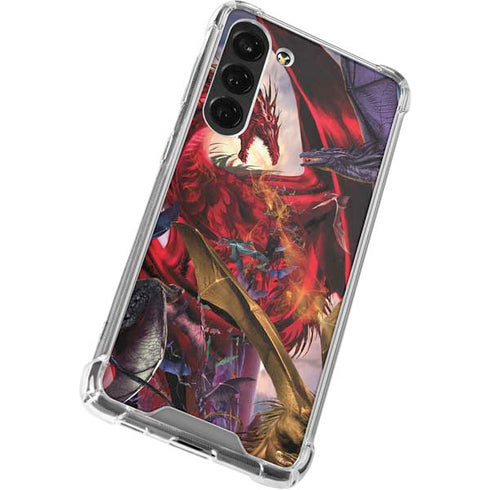 Dragon Battle by Ruth Thompson Galaxy S24 FE Clear Case