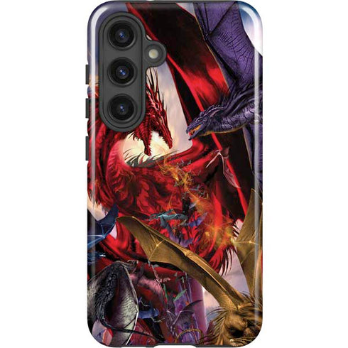 Dragon Battle by Ruth Thompson Galaxy S25 Impact Case
