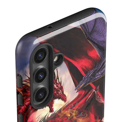 Dragon Battle by Ruth Thompson Galaxy S25 Impact Case