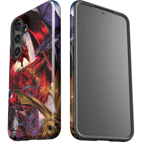Dragon Battle by Ruth Thompson Galaxy S25 Plus Impact Case