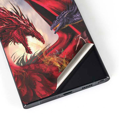 Dragon Battle by Ruth Thompson Galaxy S25 Ultra Skin