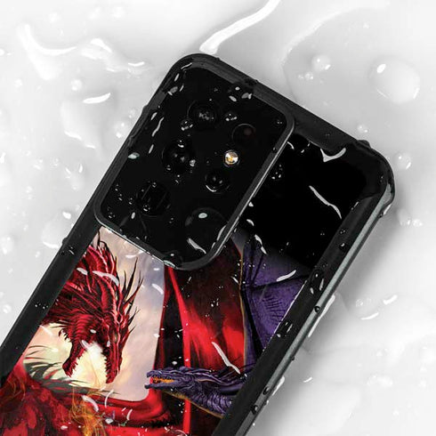 Dragon Battle by Ruth Thompson Galaxy S24 Ultra Waterproof Case