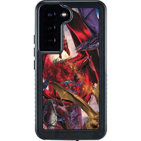 Dragon Battle by Ruth Thompson Galaxy S24 Waterproof Case