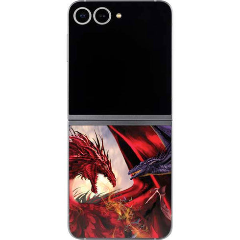 Dragon Battle by Ruth Thompson Galaxy Z Flip6 Skin