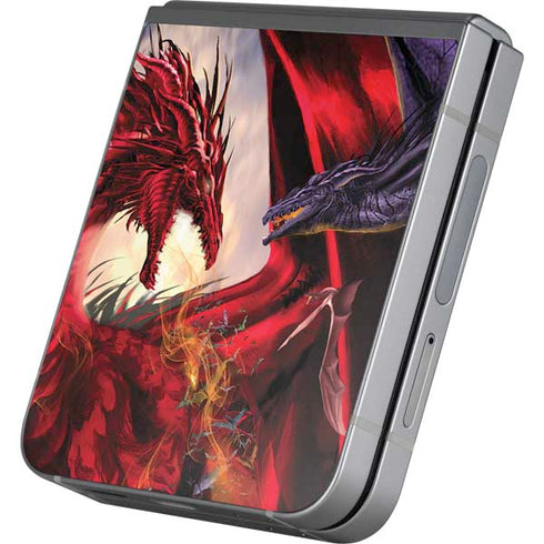 Dragon Battle by Ruth Thompson Galaxy Z Flip6 Skin