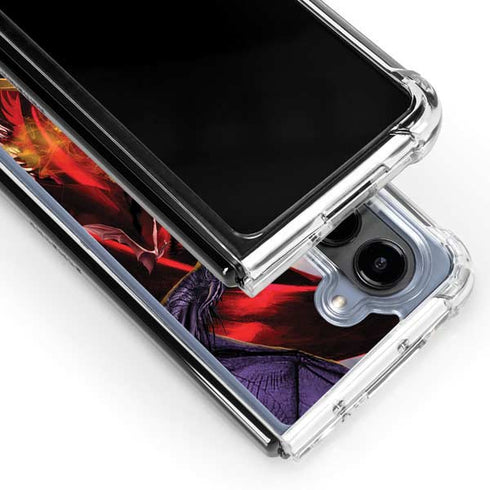 Dragon Battle by Ruth Thompson Galaxy Z Fold5 5G Clear Case