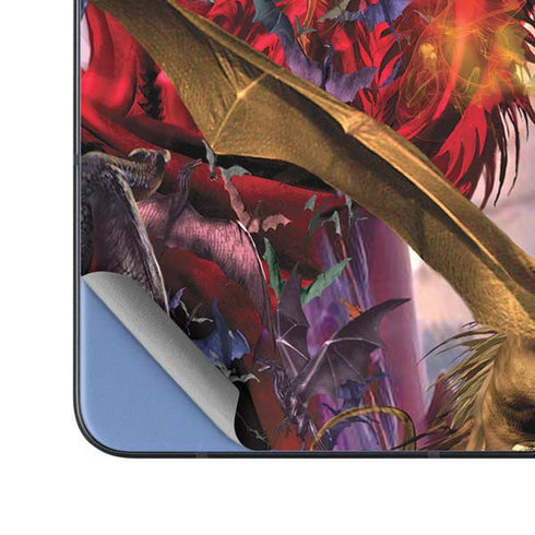 Dragon Battle by Ruth Thompson Galaxy Z Fold5 5G Skin