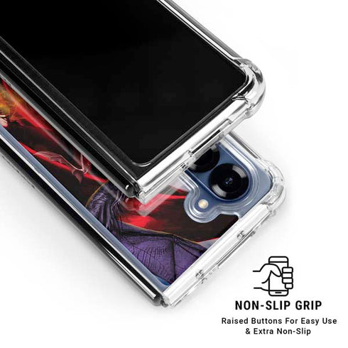 Dragon Battle by Ruth Thompson Galaxy Z Fold6 Clear Case