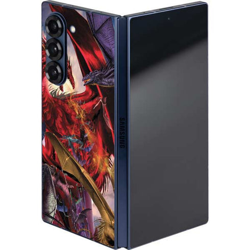 Dragon Battle by Ruth Thompson Galaxy Z Fold6 Skin
