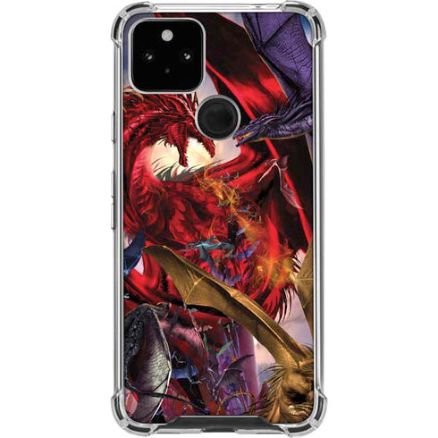 Dragon Battle by Ruth Thompson Pixel Cases