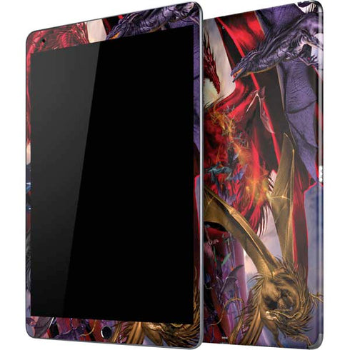 Dragon Battle by Ruth Thompson iPad Skins