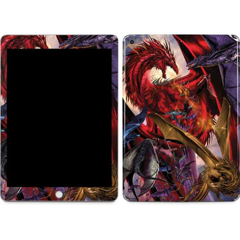 Dragon Battle by Ruth Thompson Apple iPad Skin