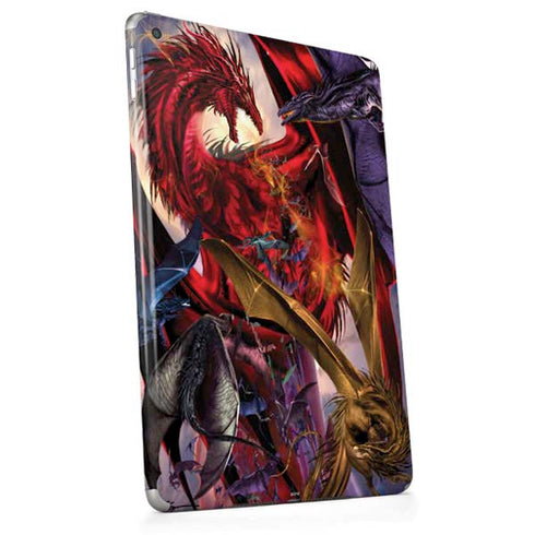 Dragon Battle by Ruth Thompson Apple iPad Skin