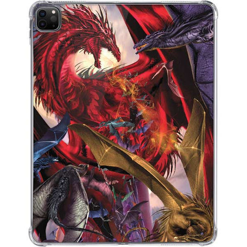 Dragon Battle by Ruth Thompson iPad Pro 11in (2024) Clear Case